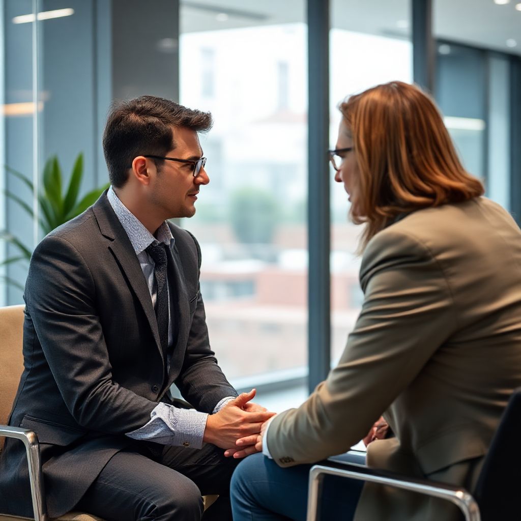 Executive coaching session in progress